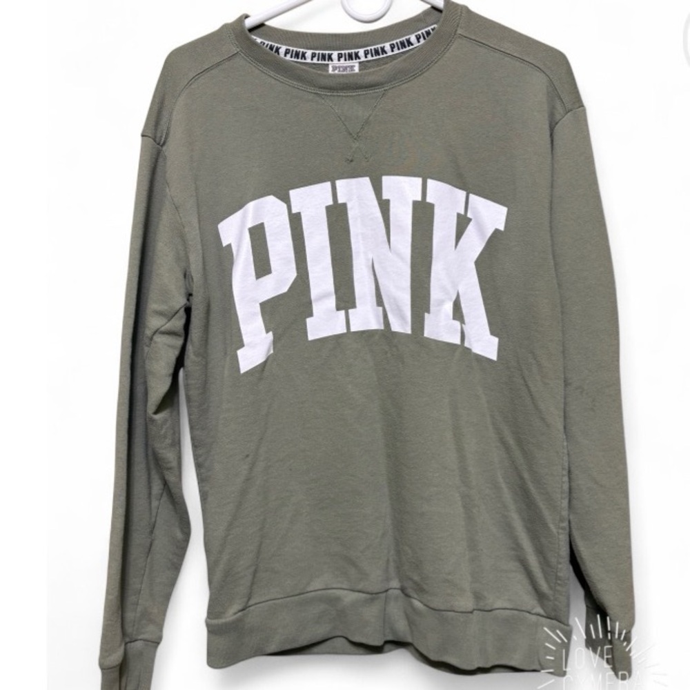 PINK Victoria's Secret Olive Sweatshirt